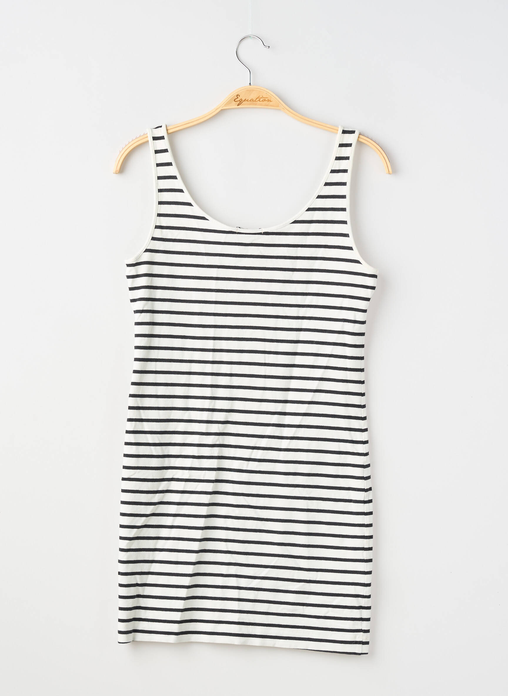 Top coupe cintrée fines bretelles blanc H&M femme
