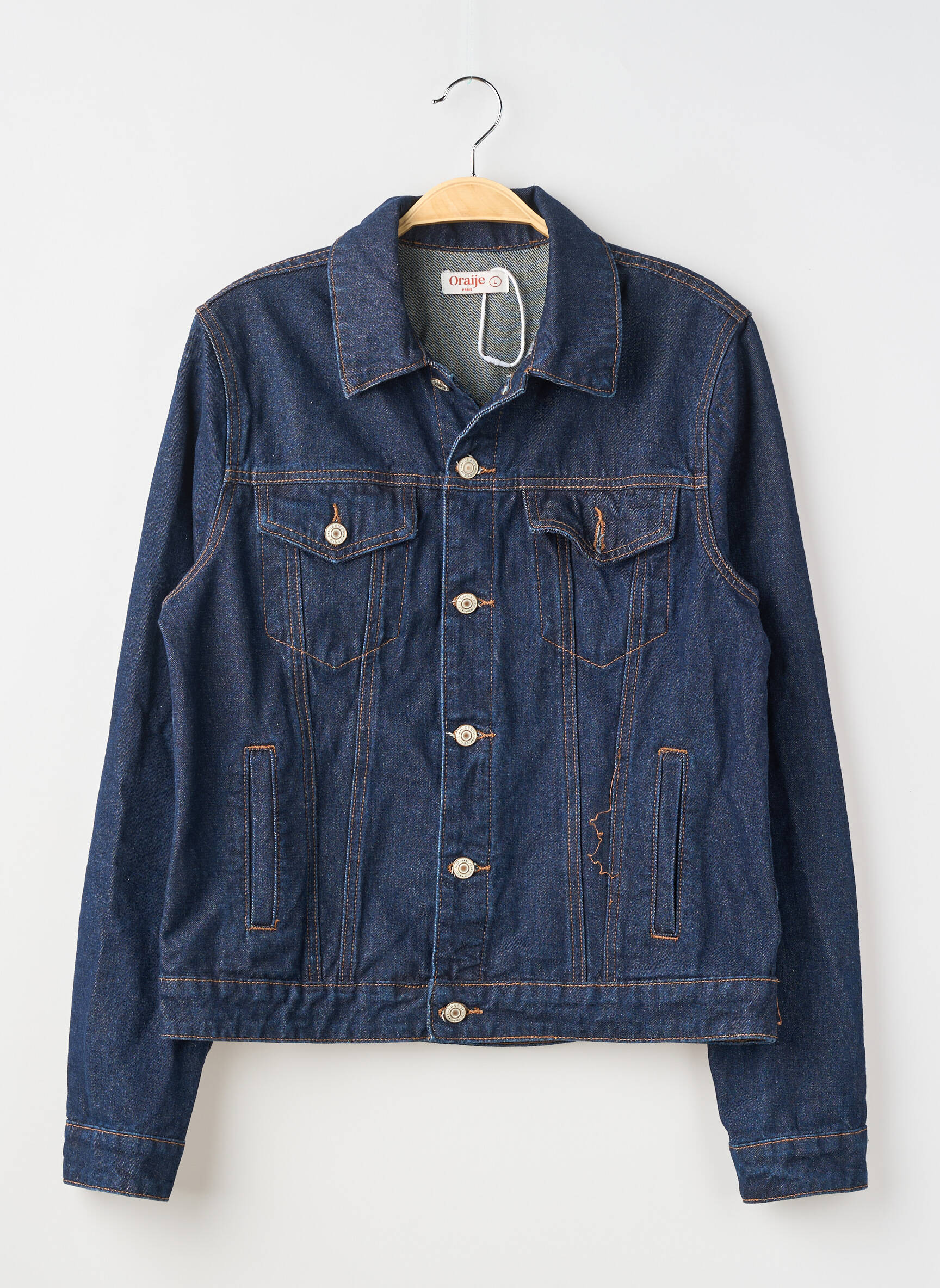 Veste casual coupe droite bleu ORAIJE femme