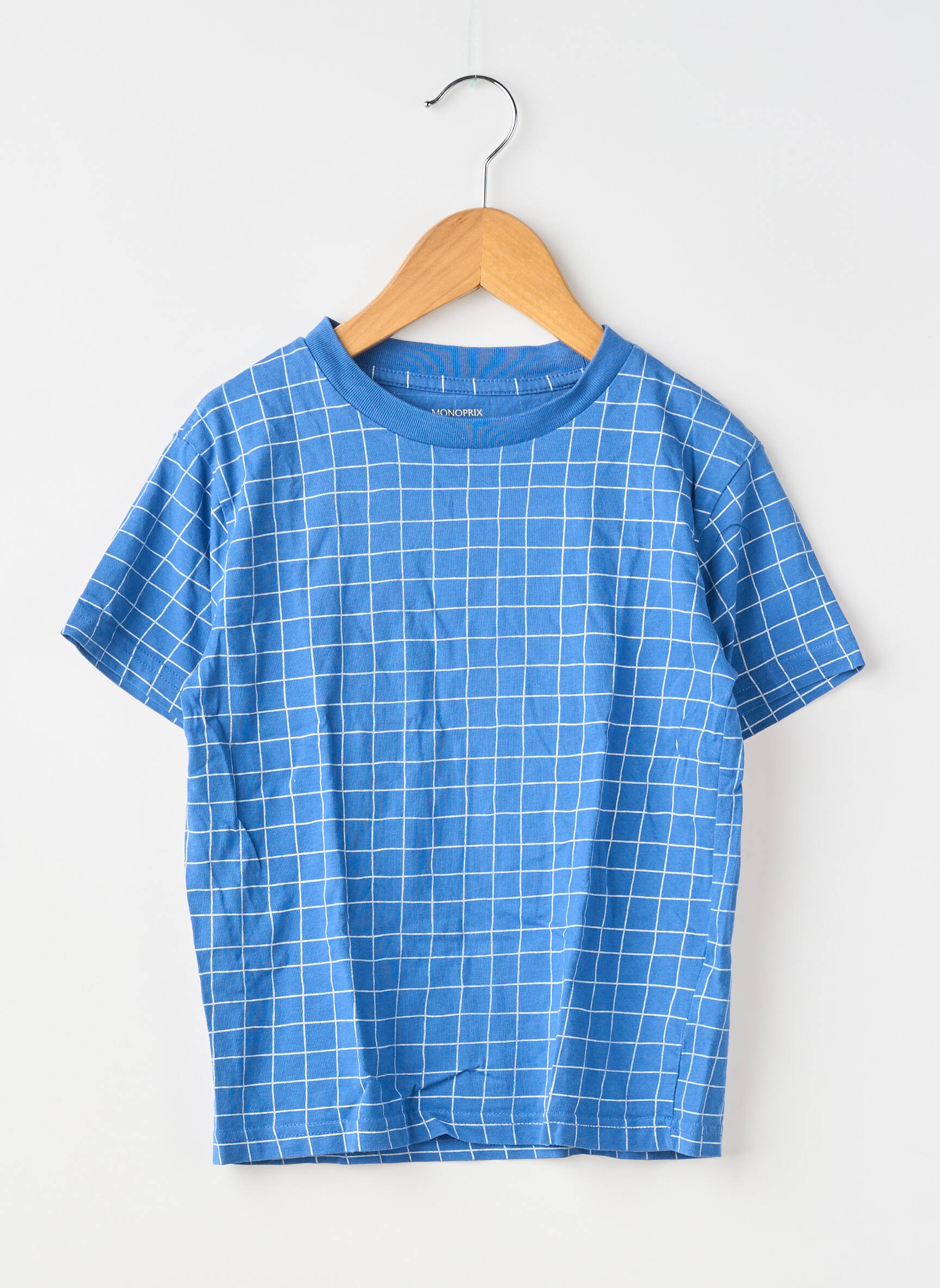 T-shirt coupe droite manches courtes bleu MONOPRIX garçon
