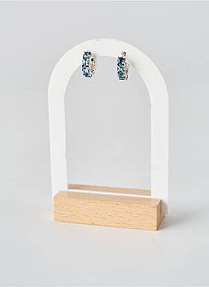 Boucles d’oreilles matériaux métal argent SANS MARQUE femme