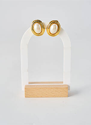 Boucles d’oreilles matériaux métal or SANS MARQUE femme
