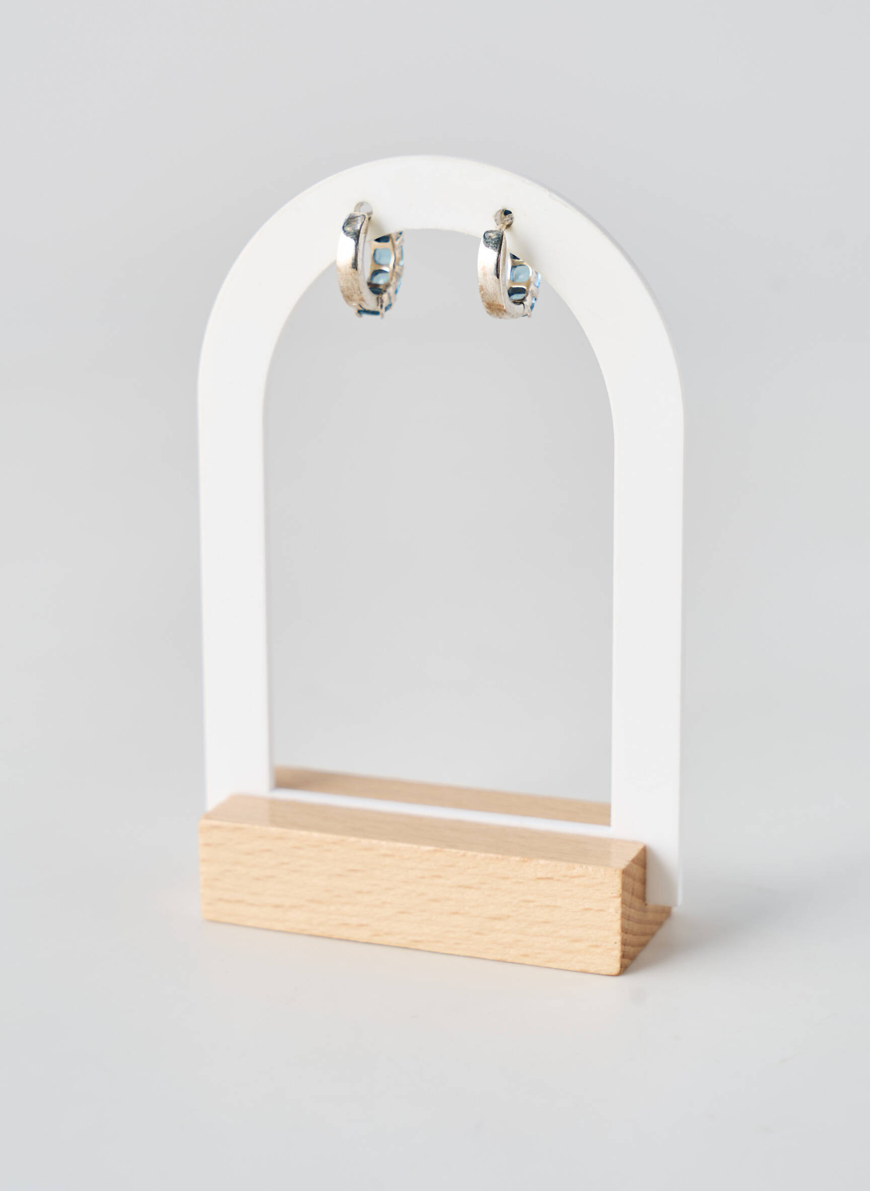Boucles d’oreilles matériaux métal argent SANS MARQUE femme
