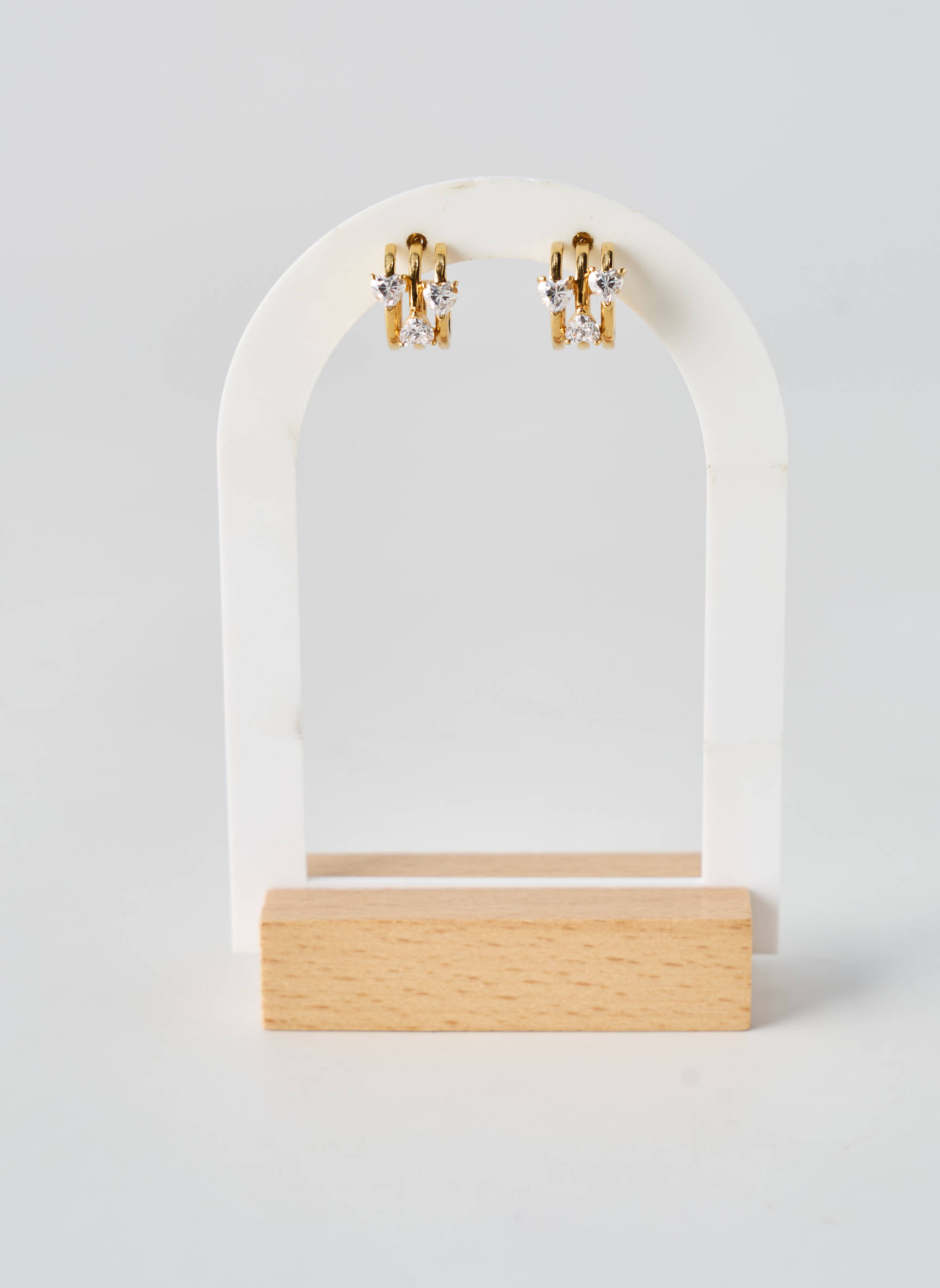 Boucles d’oreilles matériaux métal or SANS MARQUE femme