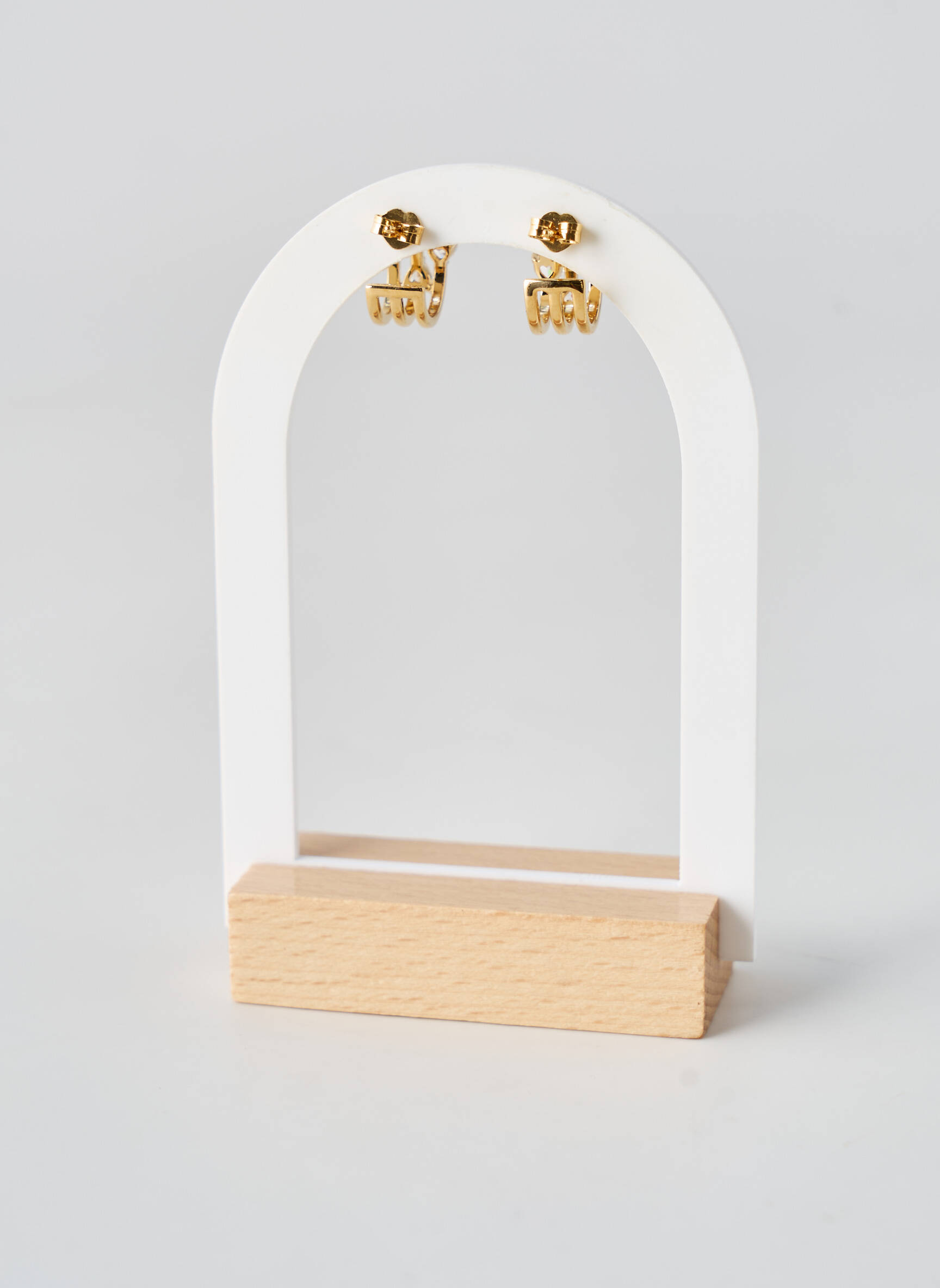 Boucles d’oreilles matériaux métal or SANS MARQUE femme