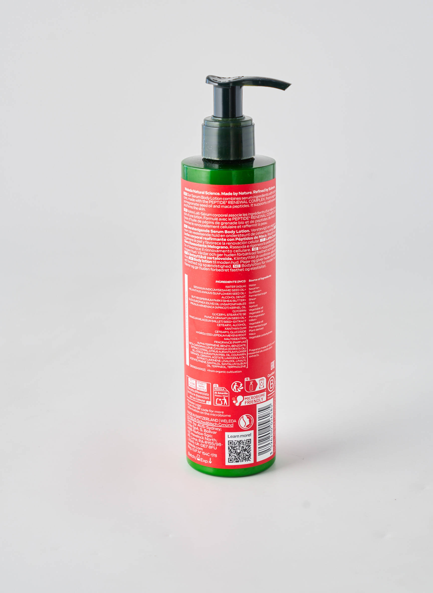 Soin du corps  hydratant rouge WELEDA femme