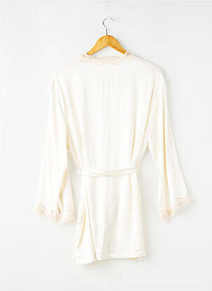 Déshabillé manches 3/4 beige NINA DES CRIQUETS femme