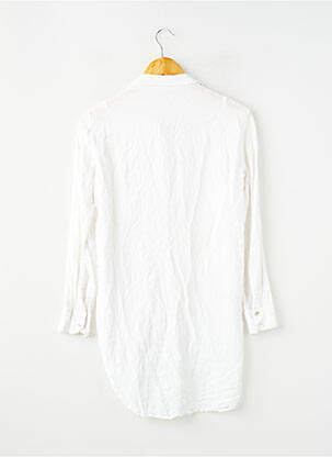 Chemisier coupe cintrée manches longues blanc SANS MARQUE femme