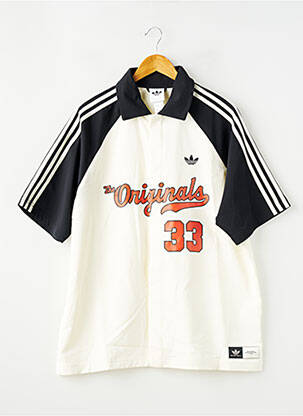 Veste casual coupe droite beige ADIDAS femme