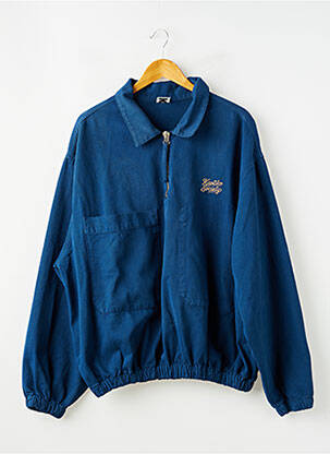 Sweat-shirt broderie manches longues bleu KAOTIKO femme