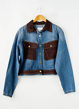 Veste casual coupe droite bleu FASHION NOVA femme