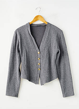Gilet manches longues stretch gris ZARA femme