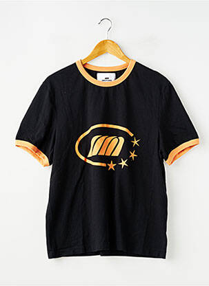 T-shirt sérigraphie manches courtes noir EMESTUDIOS femme