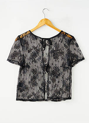 Top/caraco légère et transparente noir ROUGEGORGE femme