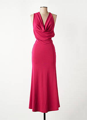 Robe longue sans manche sans manche rouge ZARA femme