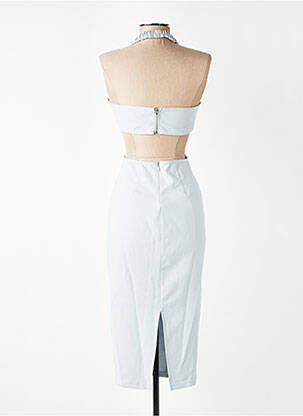 Robe mi-longue sans manche sans manche gris FASHION NOVA femme