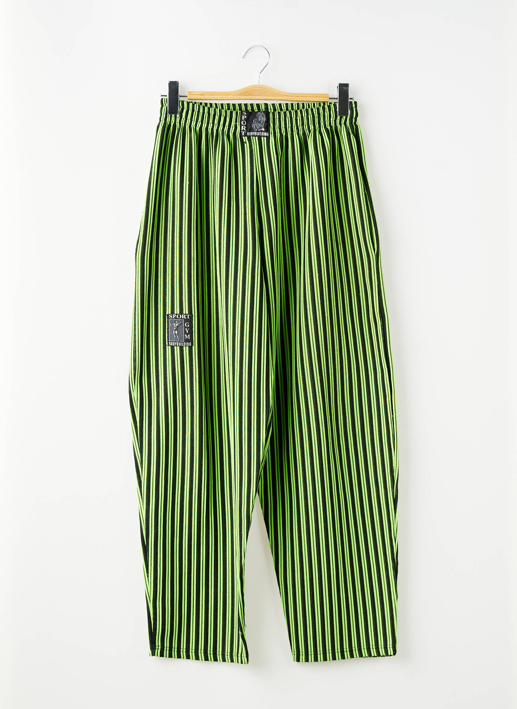 Pantalon large poches taille normale vert BODYBULDING femme
