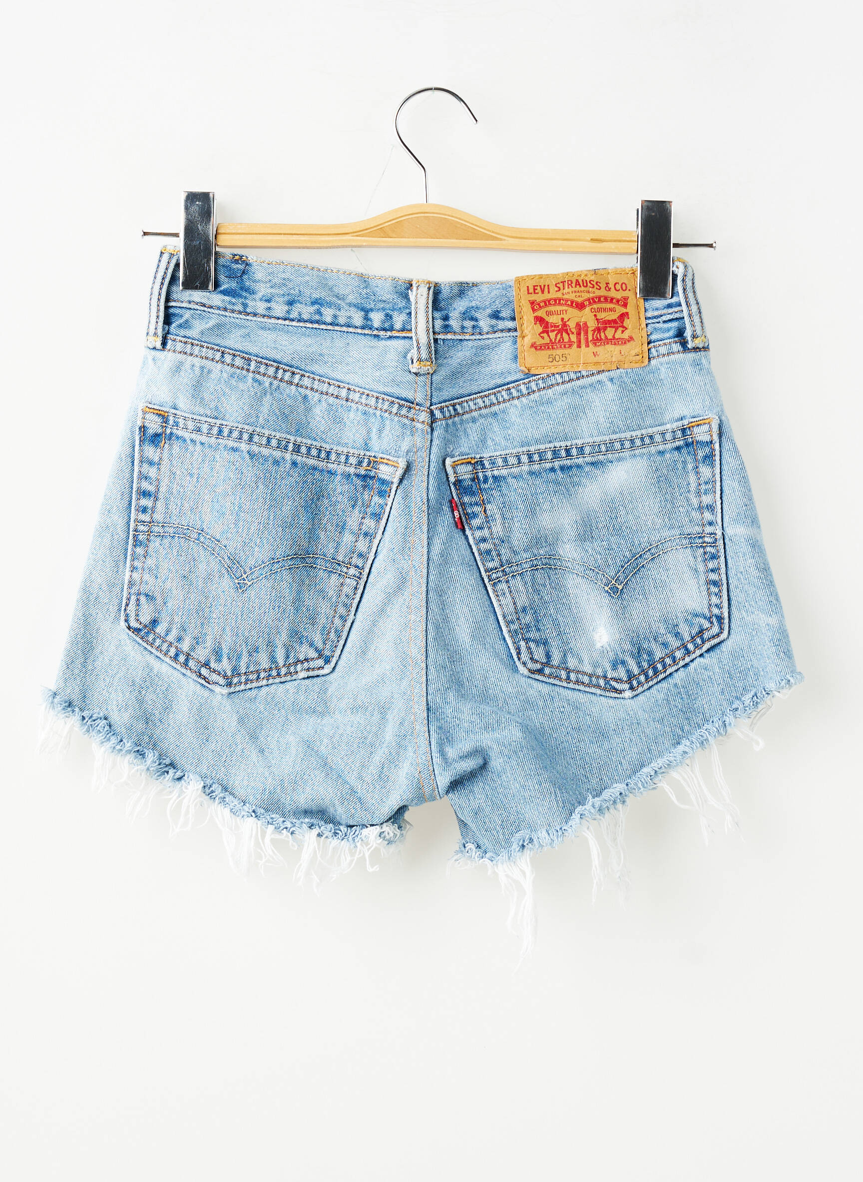 Short tissage denim taille normale bleu LEVI'S femme