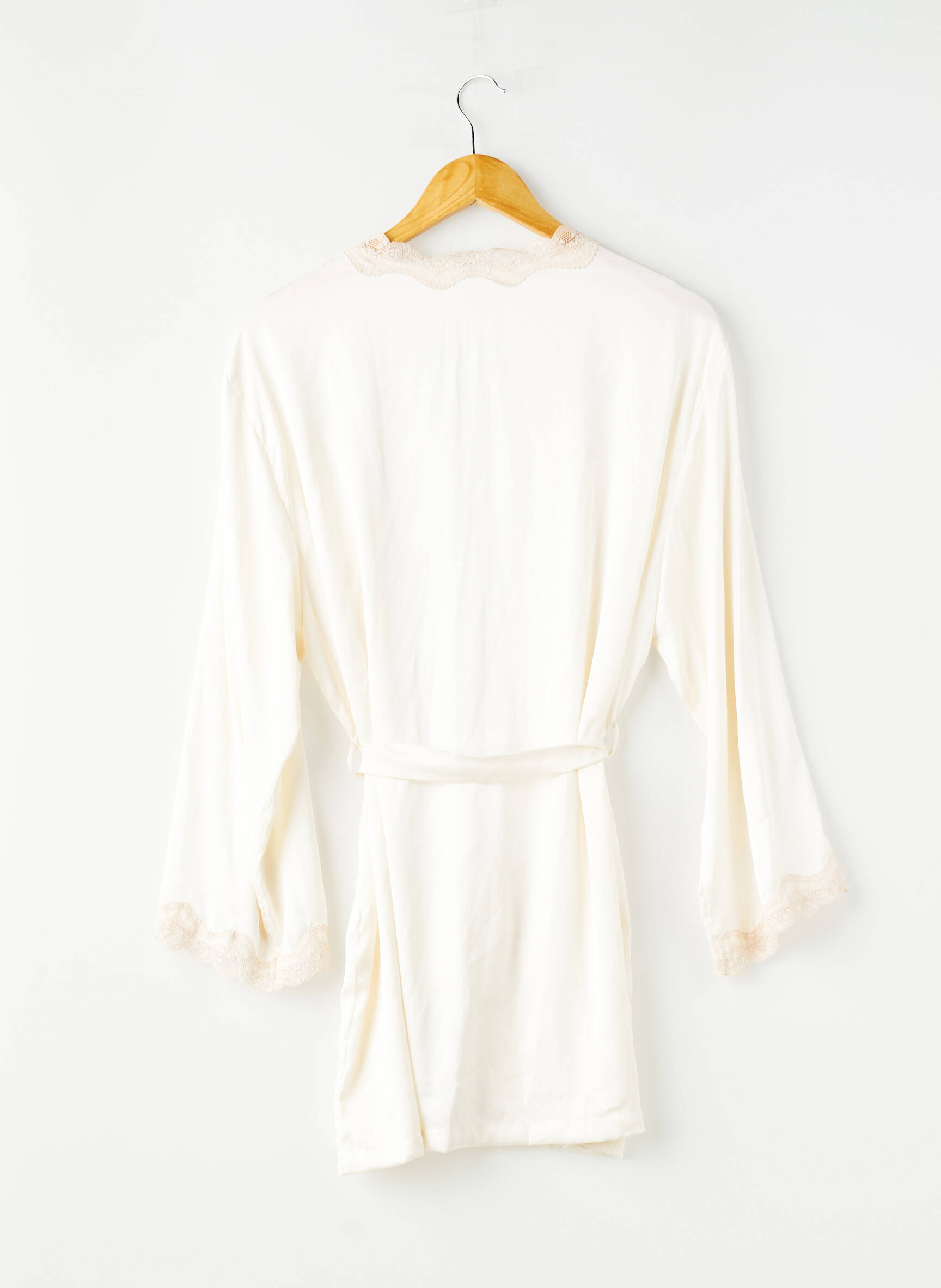 Déshabillé manches 3/4 beige NINA DES CRIQUETS femme