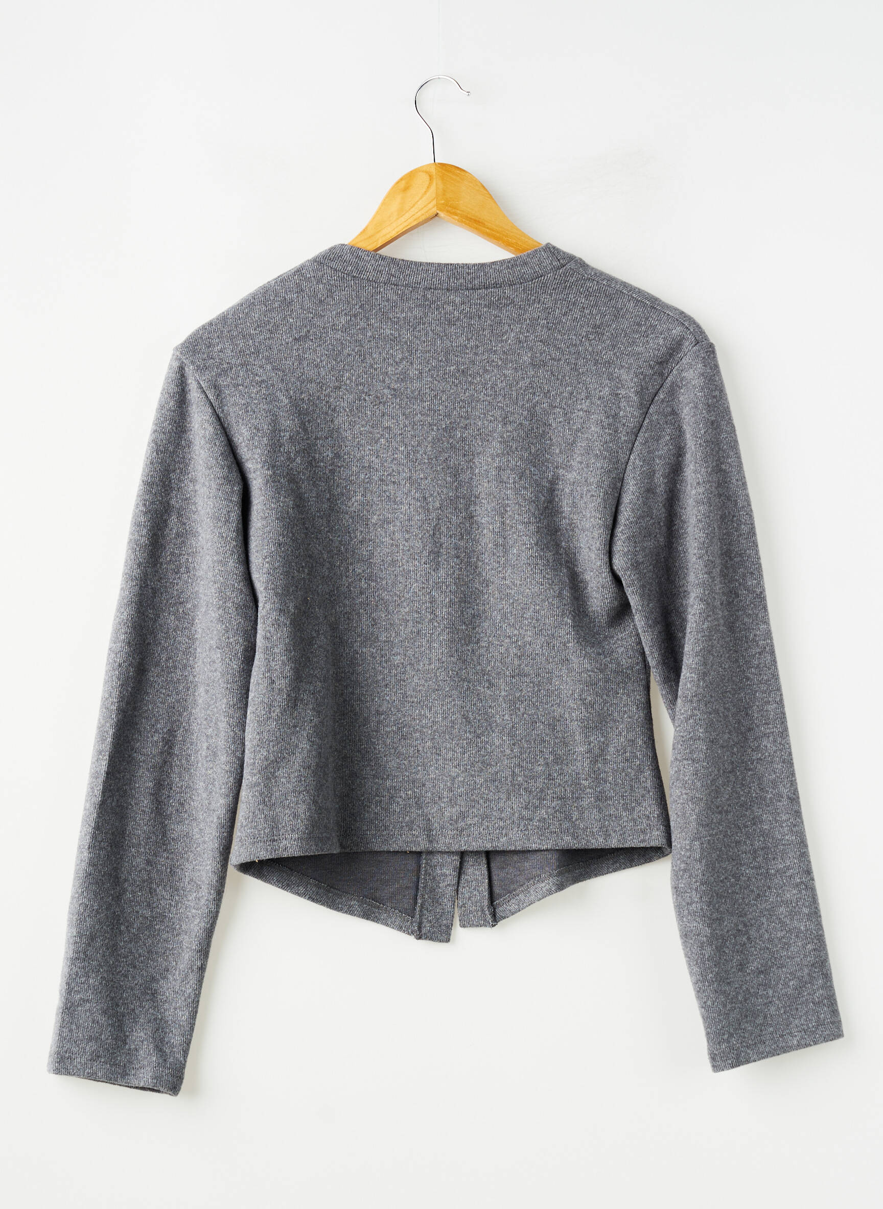 Gilet manches longues stretch gris ZARA femme