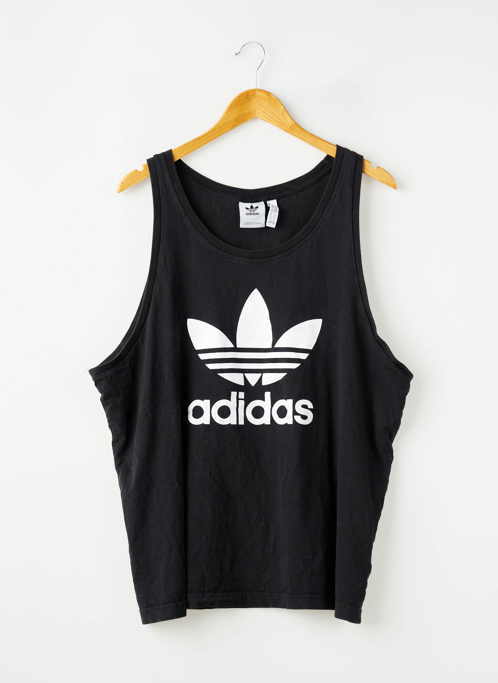 Débardeur stretch sans manche noir ADIDAS femme