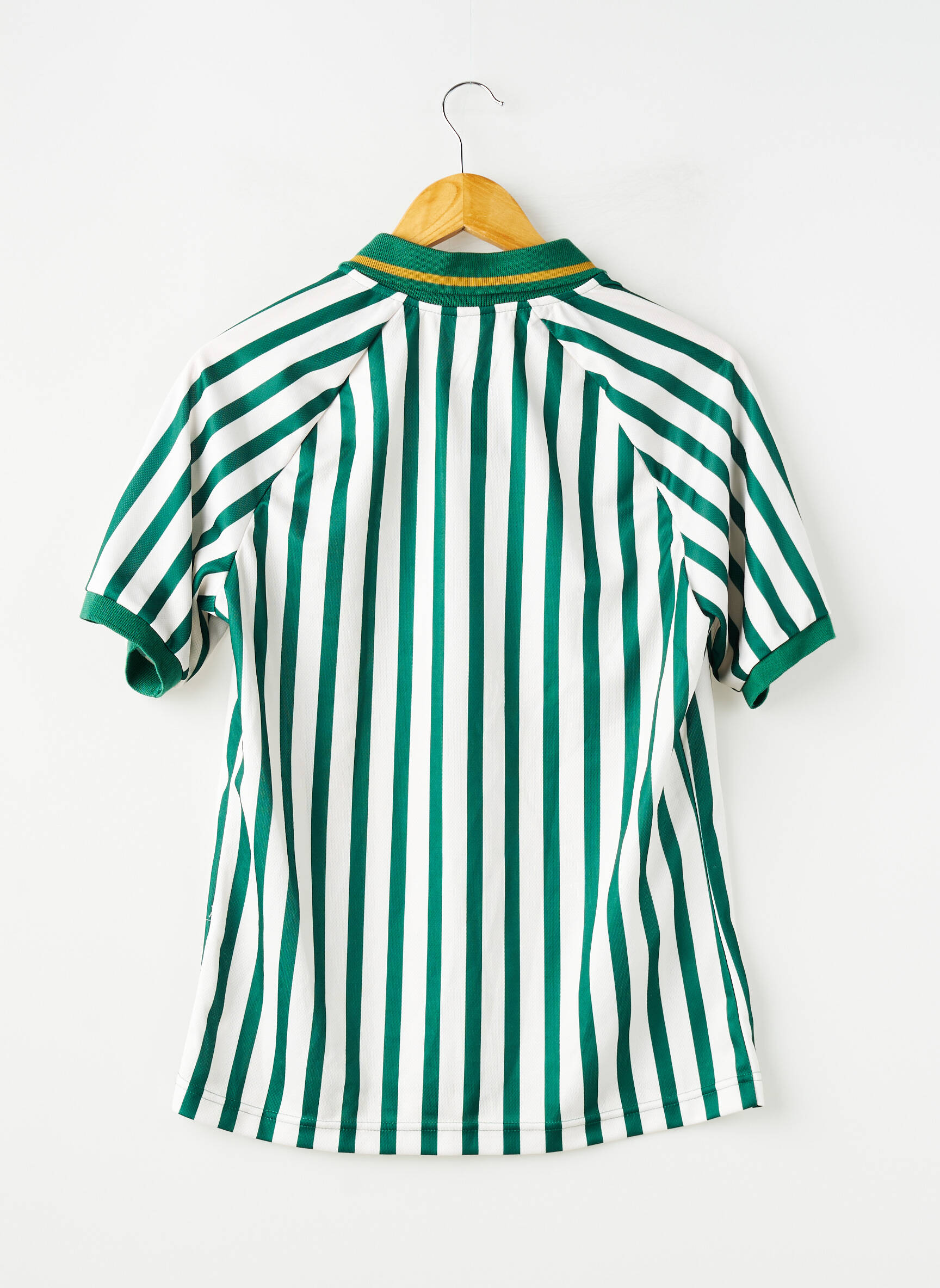 Polo imprimé rayures manches courtes vert KAPPA femme