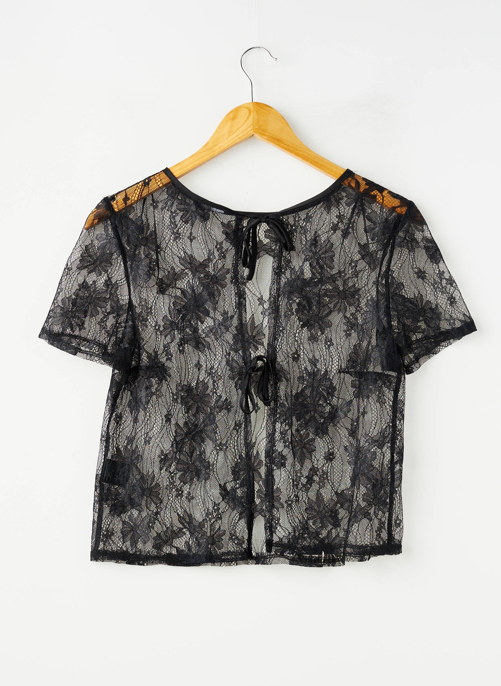 Top/caraco légère et transparente noir ROUGEGORGE femme