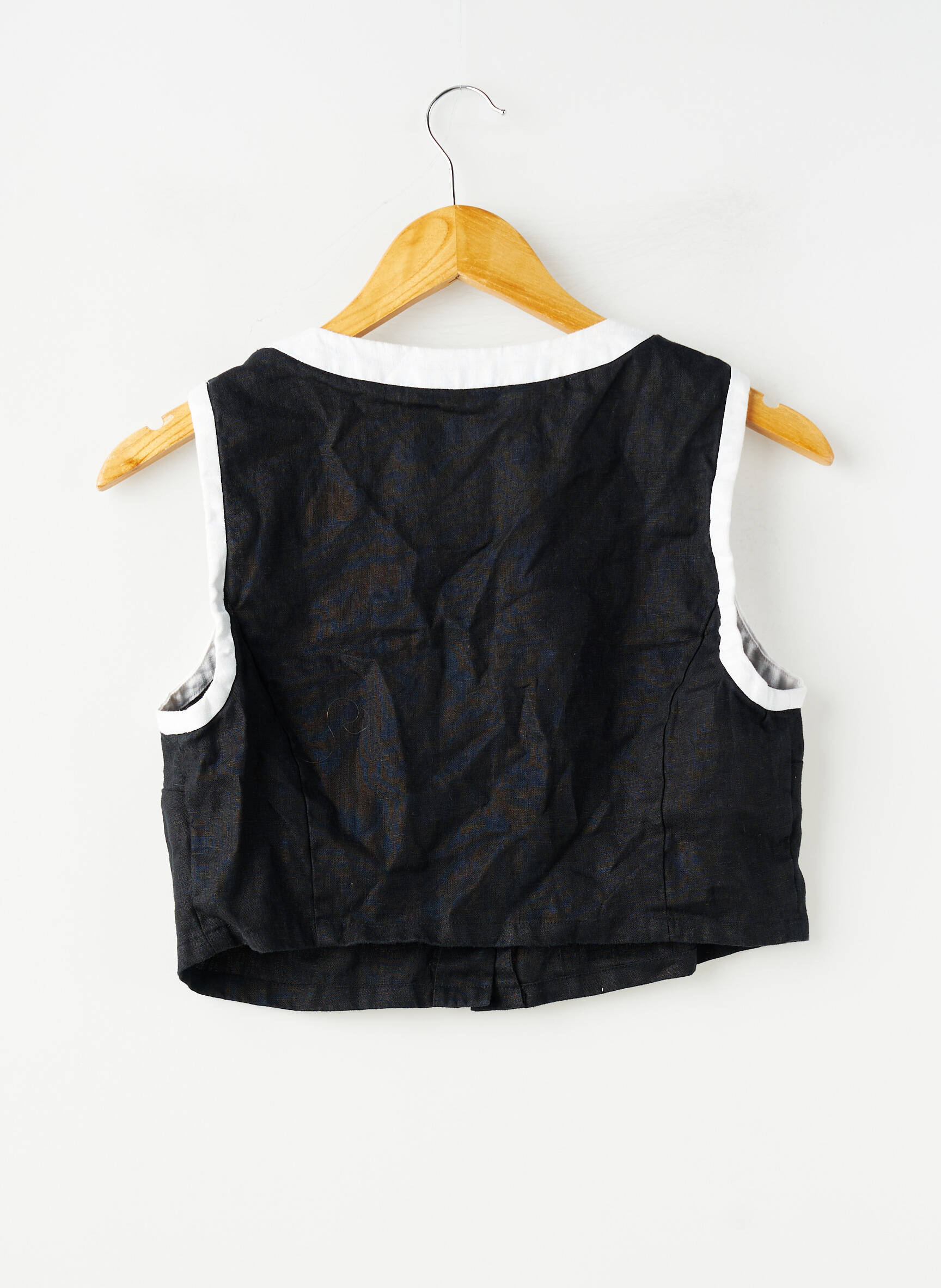 Gilet sans manche coupe droite noir REFORMATION femme