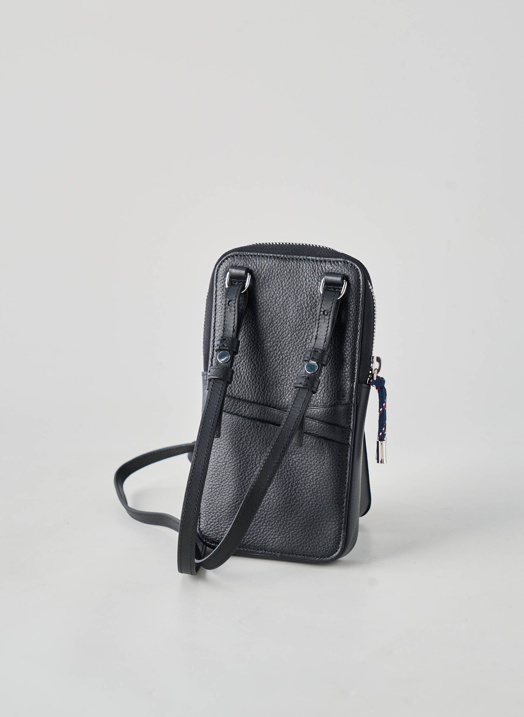 Pochette doublure textile noir LE TANNEUR femme