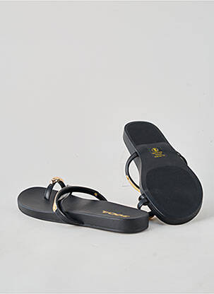 Mules/sabots matière lisse talon plat jusqu'à 3cm noir SODA femme