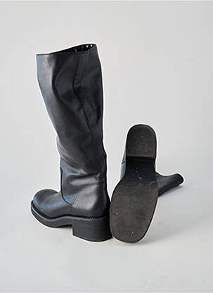 Bottes matière lisse talon de 4 à 6cm noir ZARA femme