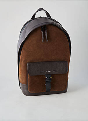 Sac à dos fermeture zippée marron MV AGUSTA homme