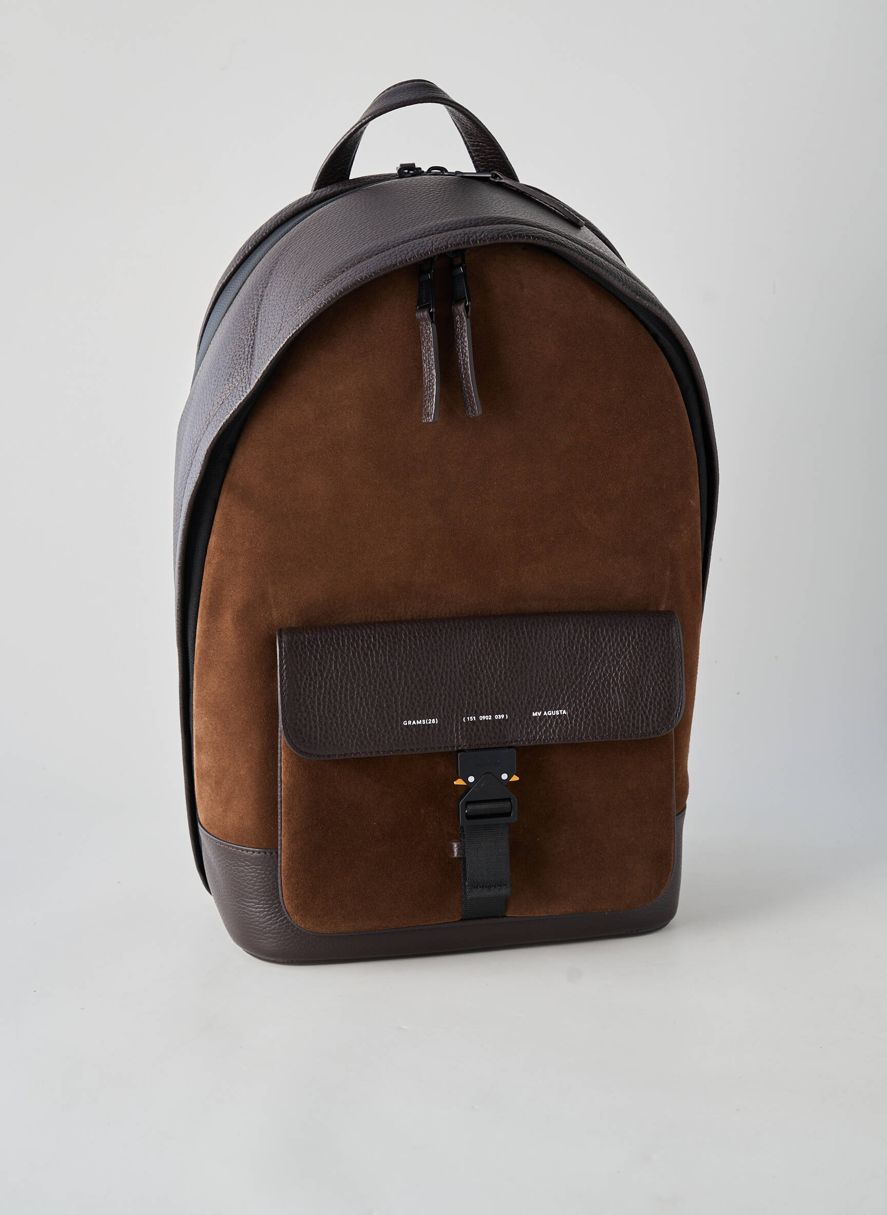 Sac à dos fermeture zippée marron MV AGUSTA homme