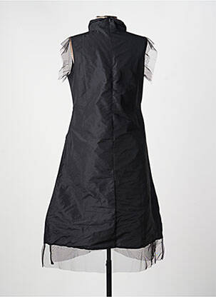 Robe mi-longue manches courtes manches courtes noir KOZAN femme