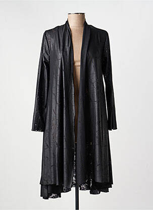 Veste casual coupe droite noir KOZAN femme