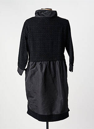 Robe mi-longue manches 3/4 manches 3/4 noir KOZAN femme