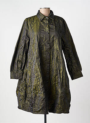 Veste casual coupe droite vert KOZAN femme