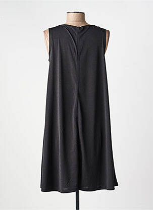 Robe mi-longue sans manche sans manche noir KOZAN femme