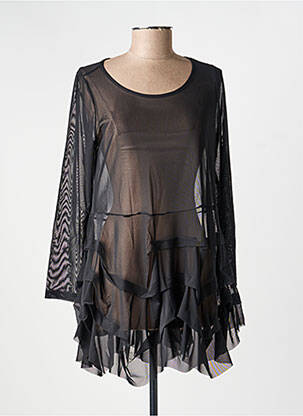 Top manches longues manches longues noir KOZAN femme