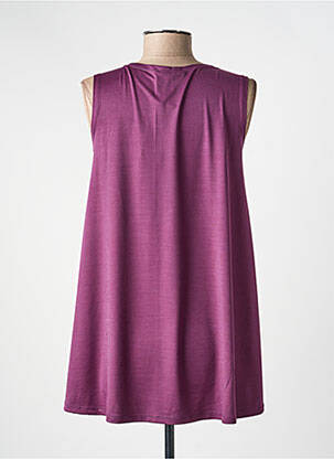 Top stretch sans manche violet KOZAN femme