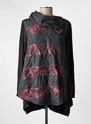 Tunique manches longues manches longues noir KOZAN femme
