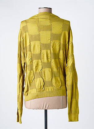 Pull stretch manches longues vert KOZAN femme