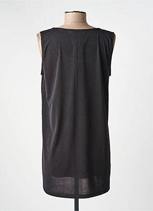 Débardeur stretch sans manche noir KOZAN femme
