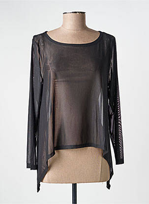 T-shirt manches longues manches longues noir KOZAN femme