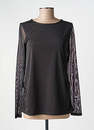 T-shirt manches longues manches longues noir KOZAN femme