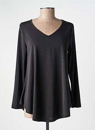 T-shirt manches longues manches longues noir KOZAN femme