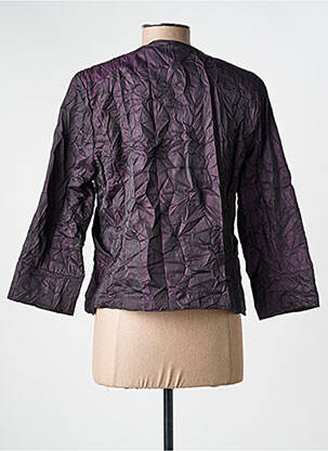 Veste casual col rond violet KOZAN femme