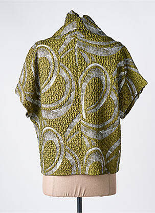 Top stretch manches courtes vert KOZAN femme