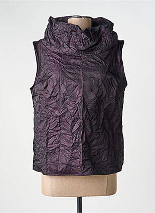Top stretch sans manche violet KOZAN femme