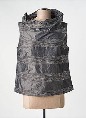 Top stretch sans manche gris KOZAN femme