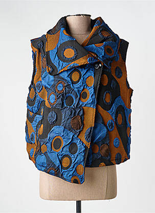 Veste casual coupe droite bleu KOZAN femme